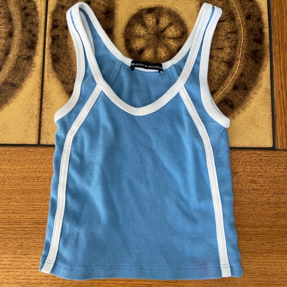 brandy melville blue lauren tank